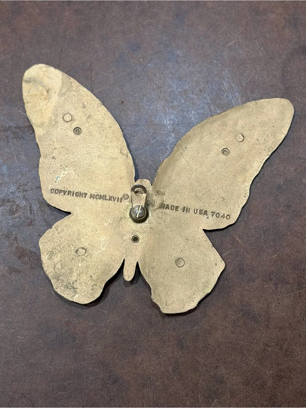 Vintage- 🦋 Butterfly Decor- ‘73 Homco & Universal Statuary Corp. of Chicago, IL